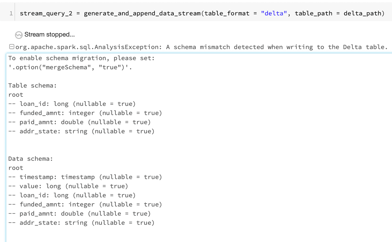 schema enforcement and evolution